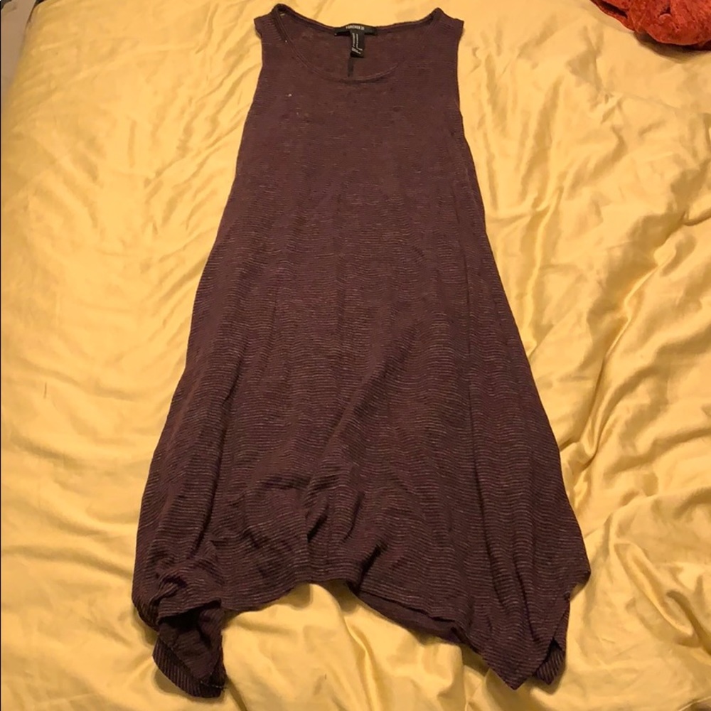 Red and black striped cover up dress